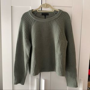 NWOT Rag & Bone Green Box Cut Sweater